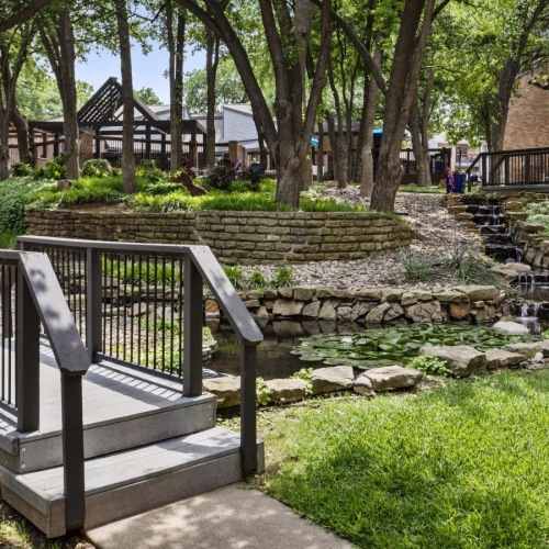 outside walkways and nature areas