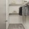 a closet with clothes