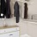 a closet with clothes